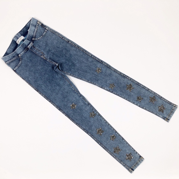 NWOT H&M Girl Denim Leggings, Size 10-11Y - Picture 3 of 4